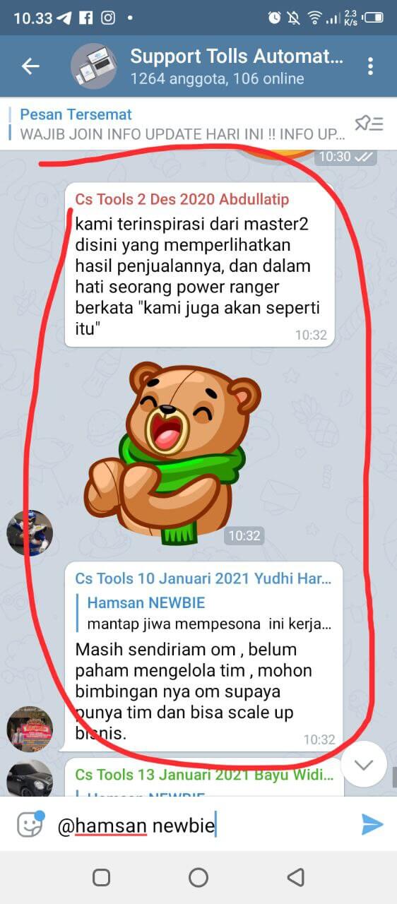 Testimoni Pengguna Bot Instagram 6
